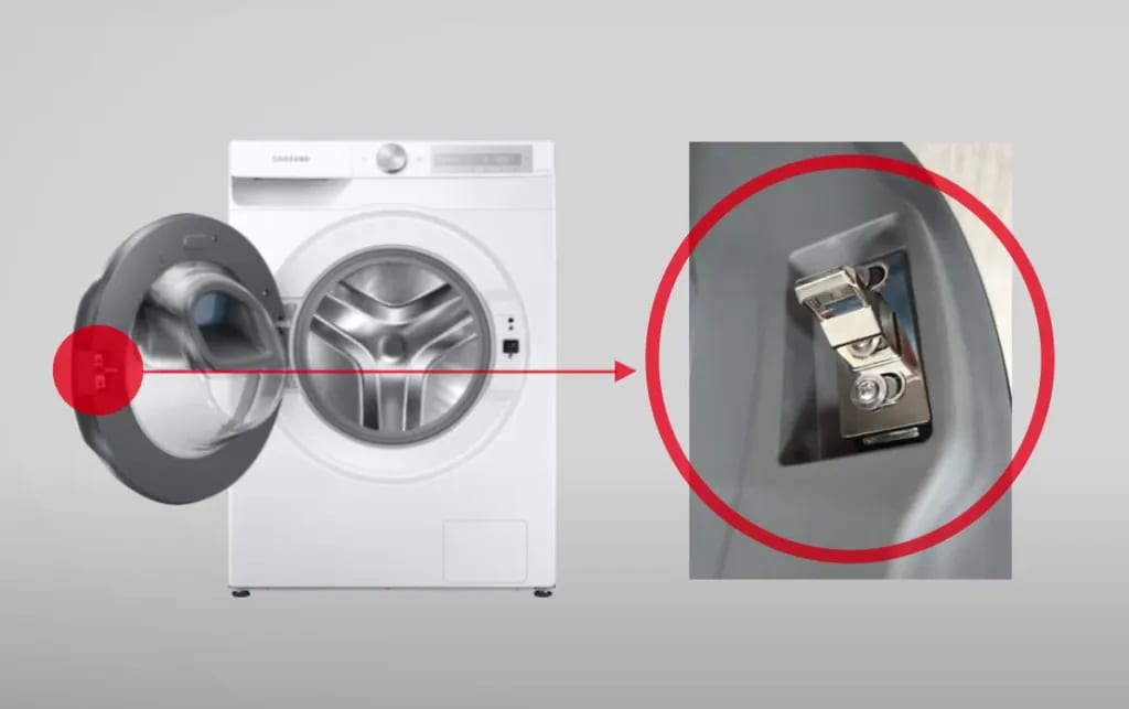 washer door latch